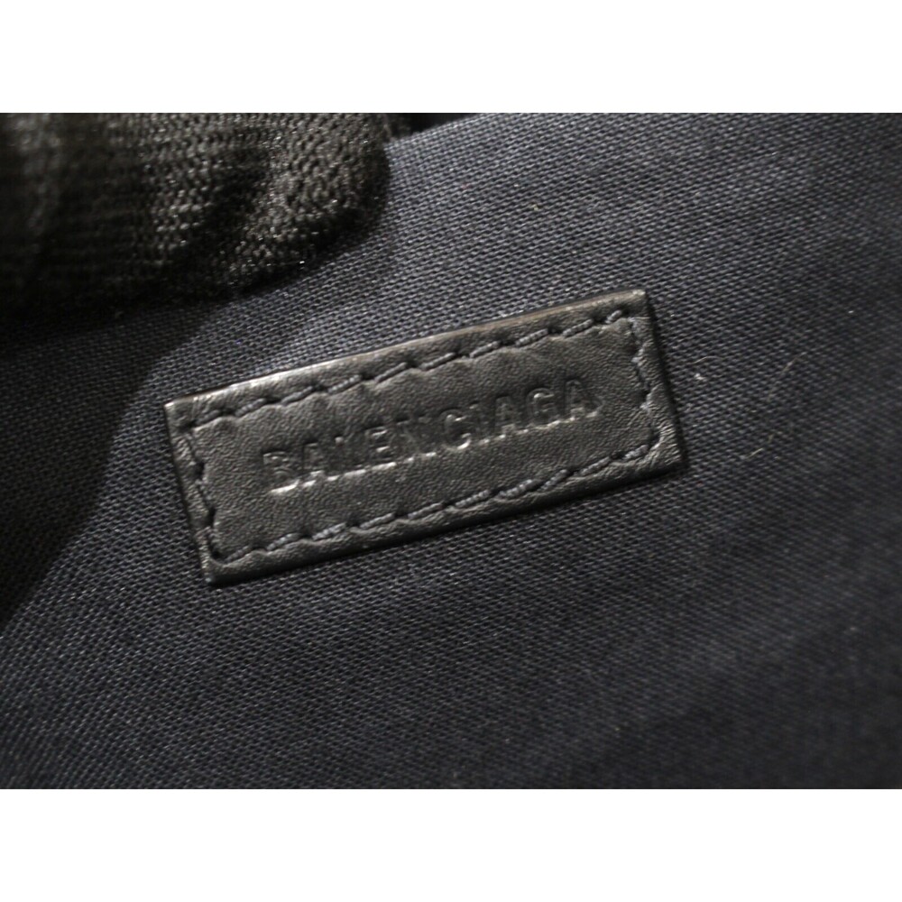 BALENCIAGA Clutch Bag Black Shoulder Logo - Picture 7 of 7